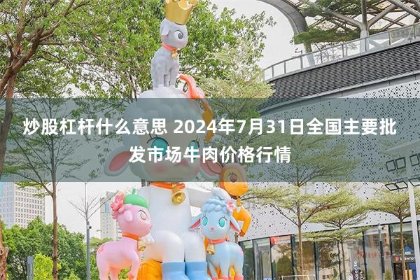 炒股杠杆什么意思 2024年7月31日全国主要批发市场牛肉价格行情