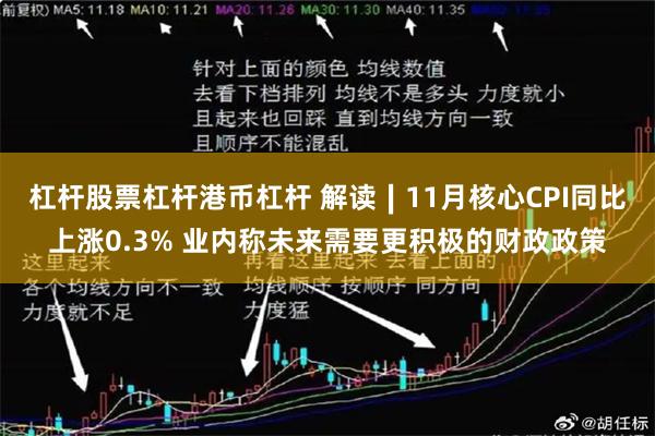 杠杆股票杠杆港币杠杆 解读∣11月核心CPI同比上涨0.3% 业内称未来需要更积极的财政政策